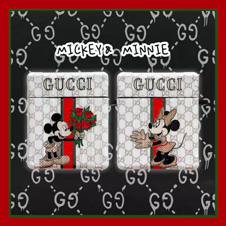 gucci エアーポッズケース ミッキー ミニー模様