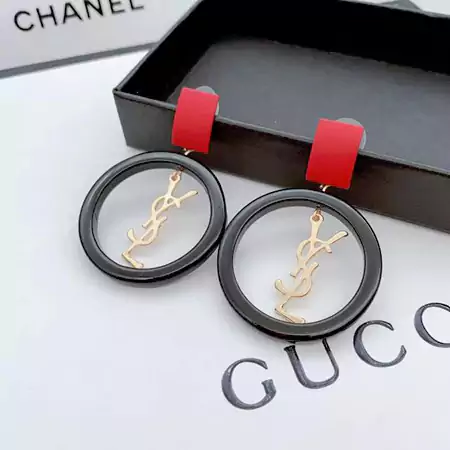 YSL イヤリング 大きめ 丸い