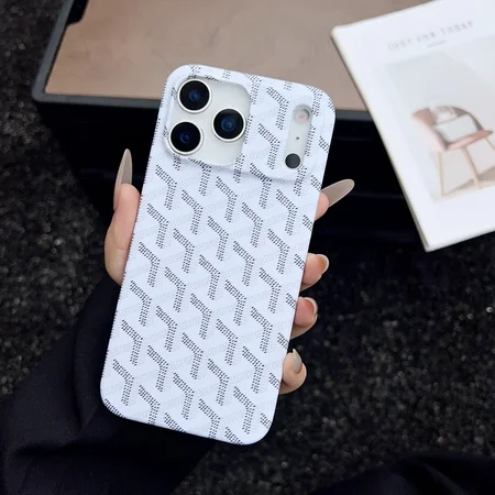 ゴヤールiPhone17Airケース ガラス 背面