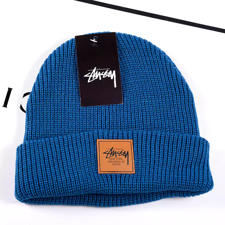 ステューシーロゴニット オシャレ ニットキャップ