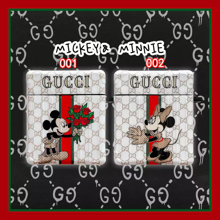 gucci エアーポッズケース ミッキー ミニー模様