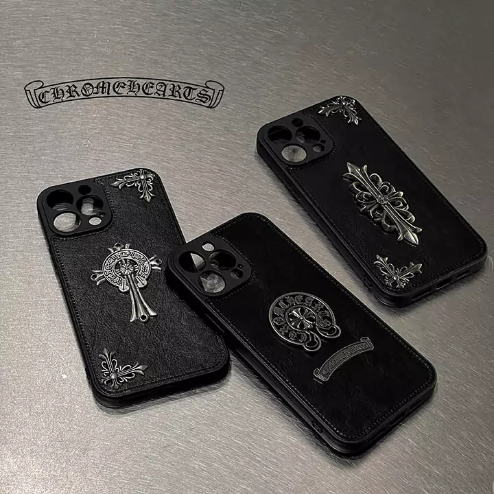 iphone16/15/14メタルロゴスマホケース