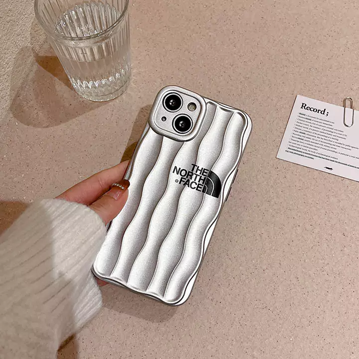 ザ・ノース・フェイス スマホケース アイフォーン16pro シリコン リップル ブランド iphone16携帯ケース スーツケース型 電気メッキ