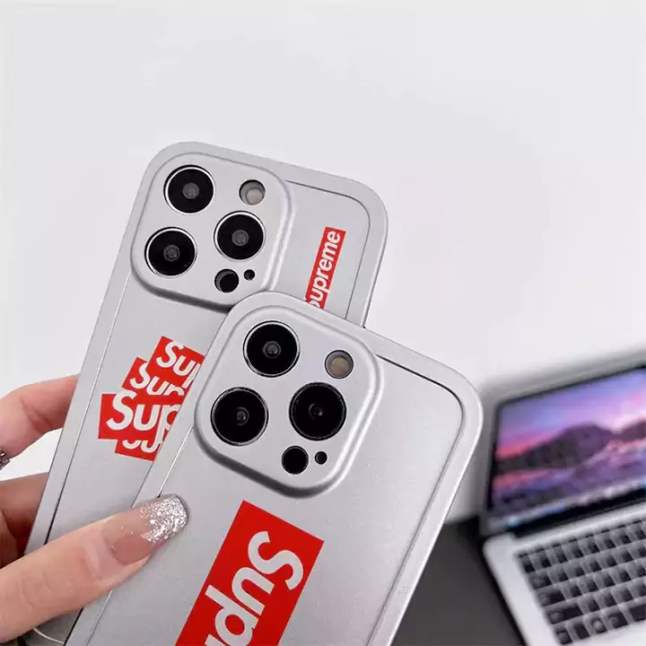 supreme風ケースiphone16 16pro 16promax