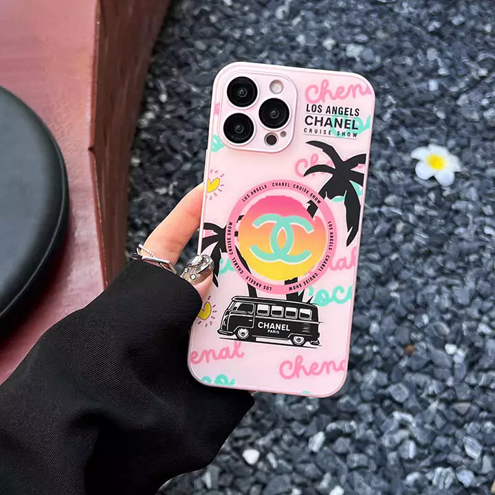 ガラスiphone16シャネケース 亮面 マグネットChanel  スマホケース iphone16proブランドロゴSC23071211