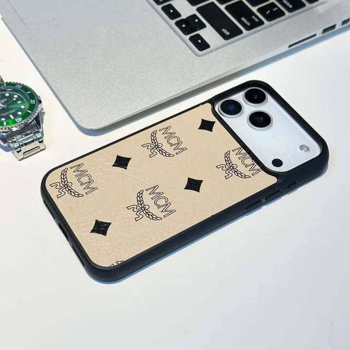  MCM レザー 薄型スマホカバー